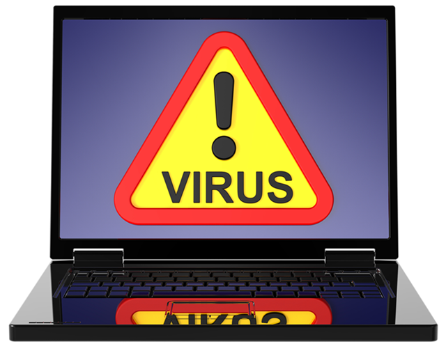Virus on a Laptop