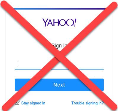 Do Not Use Yahoo Email